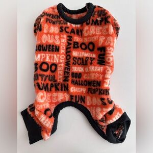 Dog Halloween Onesie  - XS Orange/Black